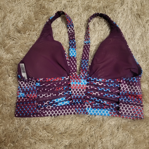 Victoria's Secret Sports Bra - Abstract Polka Dot - Deep V - Size X-Small - Picture 2 of 6